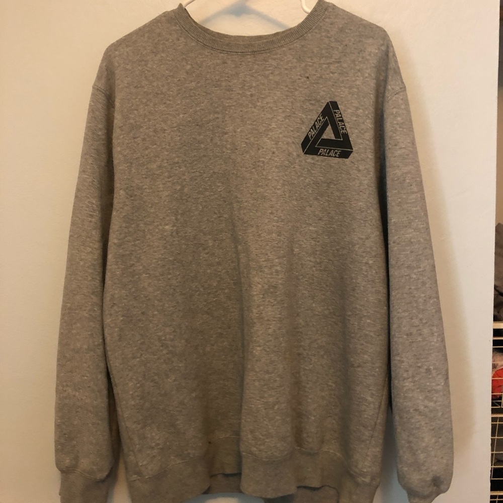 PALACE Heather Grey sweatshirt L